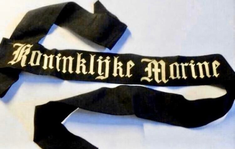 Marine Pet / Muts Lint, Verzenden, Marine, Nederland, Embleem of Badge