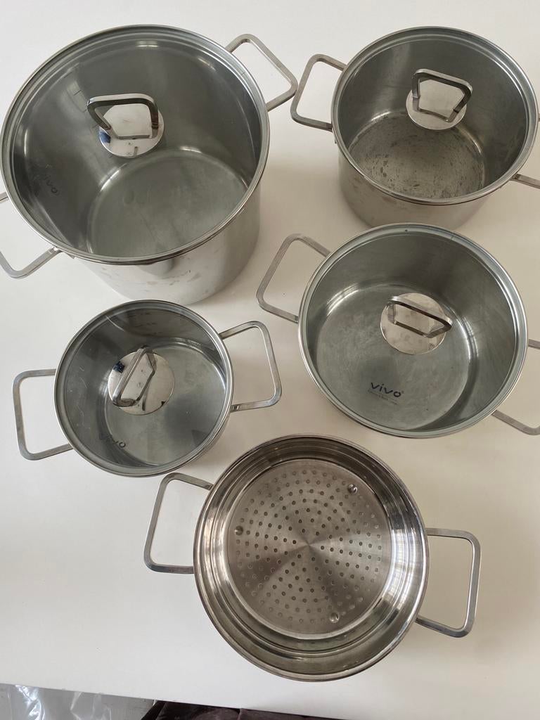 Vivo Villeroy & Boch group pannen set, Ophalen of Verzenden, Rvs, Pannenset