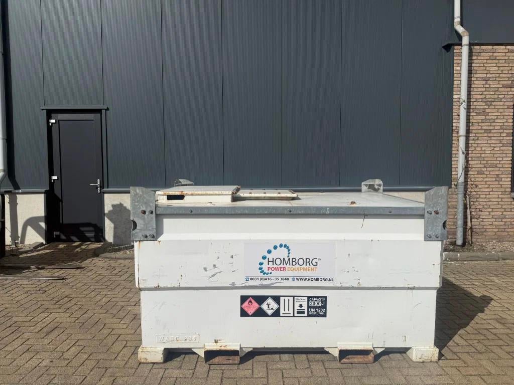 Western IBC 3000 liter Western Dieseltank Milieutank met han, Ophalen of Verzenden