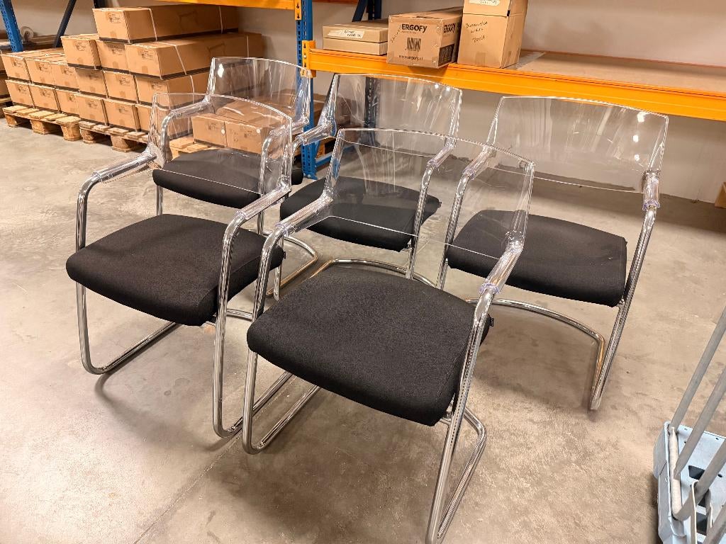 Outlet: 5 Vergaderstoelen, Ophalen, Stof, Gebruikt, Overige kleuren
