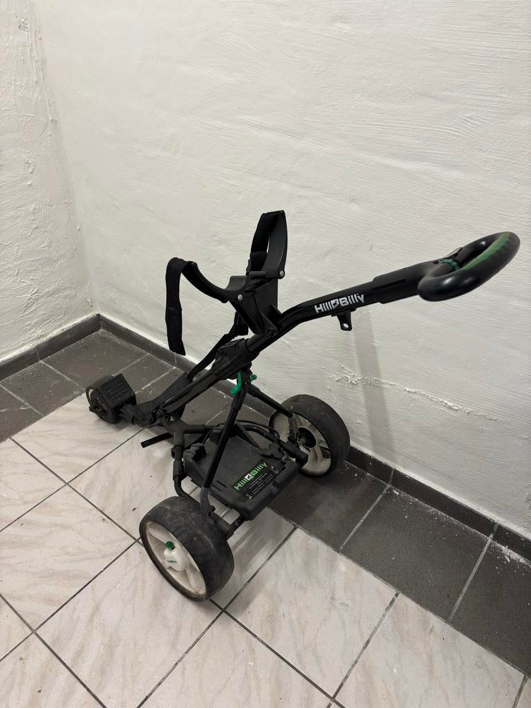 Hill Billy elektrische golf trolley - Gebruikt, Ophalen of Verzenden, Gebruikt, Golfkar, Overige merken