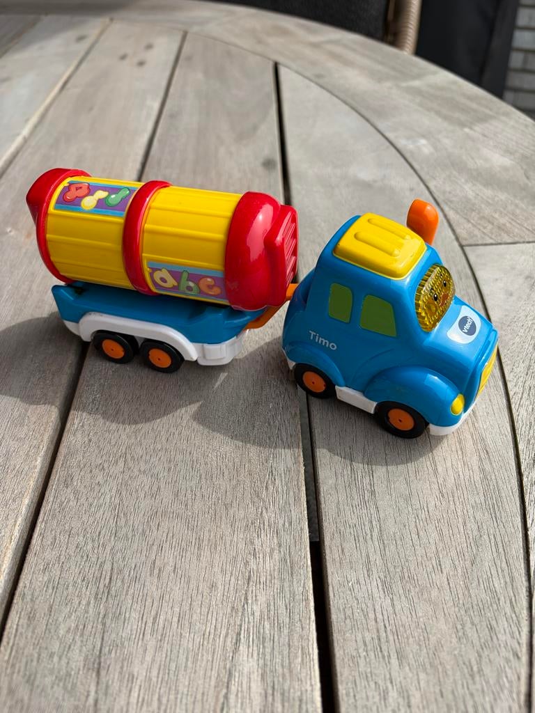 VTech Toet Toet Auto Timo met aanhanger, Ophalen of Verzenden, Gebruikt
