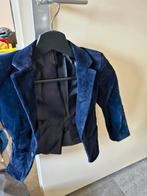 Jongens blauwe blazer suede, Ophalen of Verzenden, Tweedehands