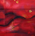 Schilderij 50 tinten rood (handgeschilderd), Ophalen of Verzenden