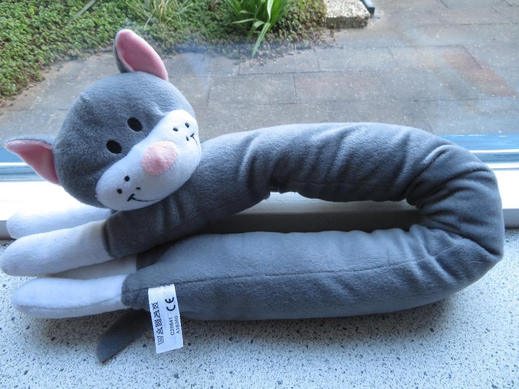 Tochtstopper kat poes van Zeeman meet ca 90 cm, Kinderen en Baby's, Speelgoed | Knuffels en Pluche, Grijs, Ophalen of Verzenden