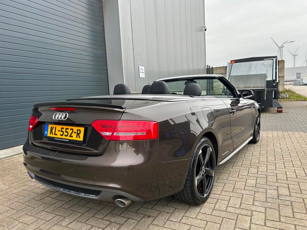 Audi A5 Cabriolet 3.0 TDI Quattro Pro Line S AUT LEDER, Automaat, Euro 5, Gebruikt, Zwart