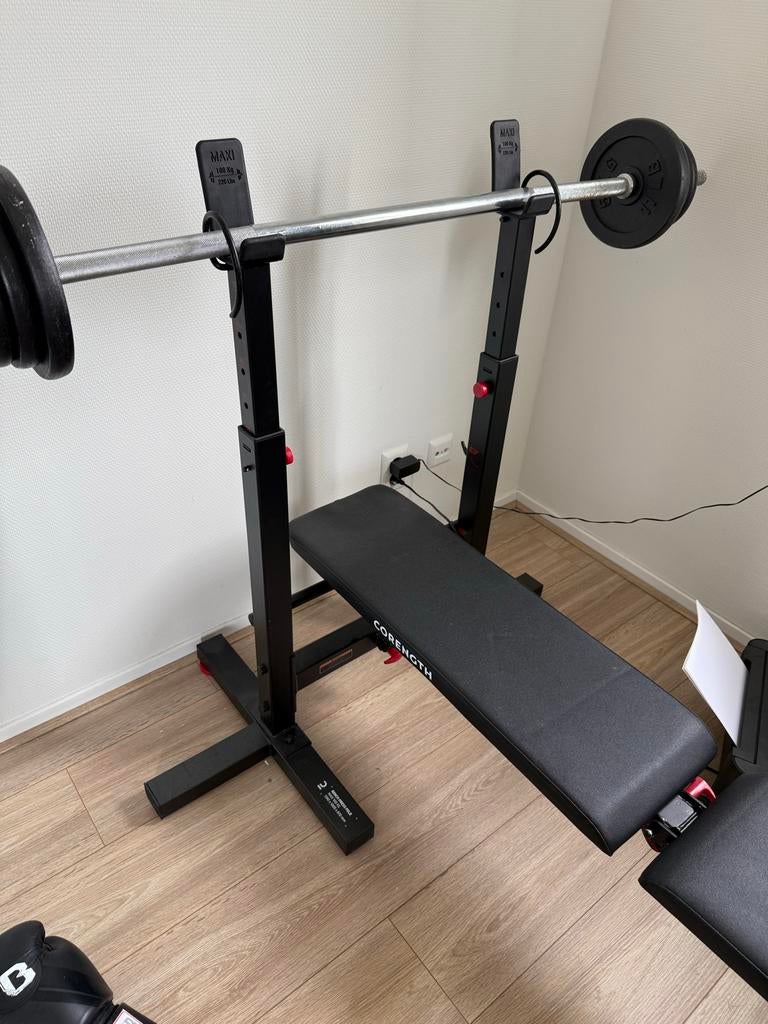 Drukbank, Sport en Fitness, Fitnessmaterialen, Ophalen, Zo goed als nieuw, Borst, Fitnessbank