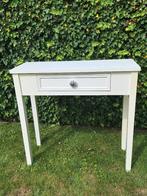 Witte sidetable met lade., Ophalen, 50 tot 100 cm, Zo goed als nieuw, 25 tot 50 cm