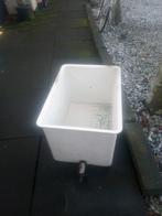 Kunststof bak met kraan, Ophalen, Gebruikt