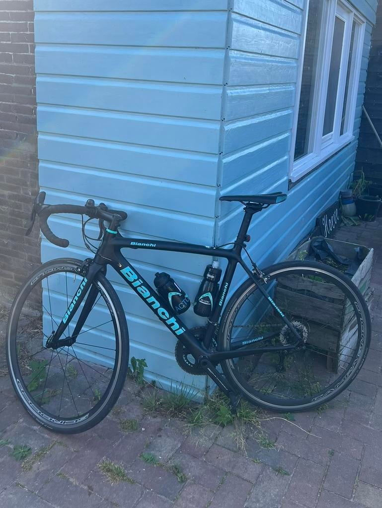 Bianchi Sempre maat 53 gemonteerd met Campagnolo Centaur 11, Gebruikt, Carbon, Meer dan 20 versnellingen, 53 tot 57 cm
