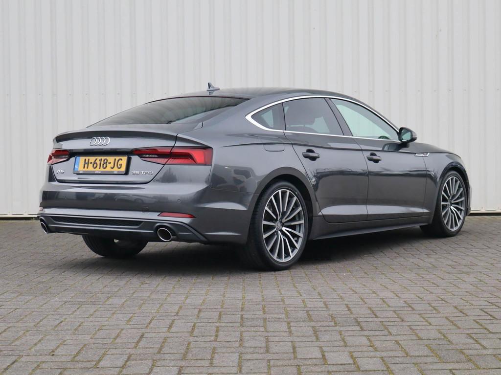 Audi A5 Sportback 35 TFSI 150pk S-tronic Sport S-line Editio, Auto's, 12 maanden, Gebruikt, 4 cilinders, Leder en Stof