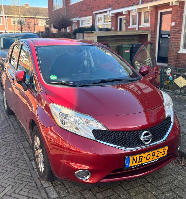 Nissan Note 1.2 59KW/80PK 2017 Rood, Auto's, Nissan, Particulier, Note, Airbags, Airconditioning, Alarm, Bluetooth, Boordcomputer
