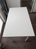 Witte tafel 100x60, Huis en Inrichting, Ophalen, Overige materialen, Gebruikt, 100 tot 150 cm