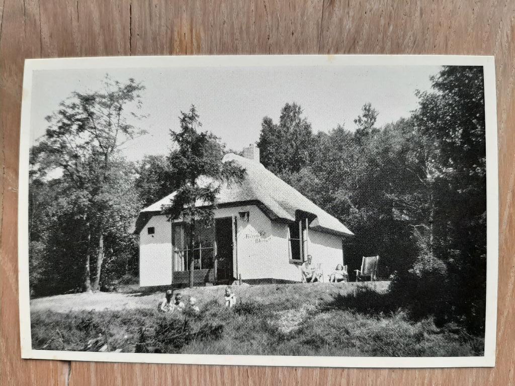 oude kaart Hoenderloo bungalow Korenbloem, Miggelenberg 1959, Verzamelen, Ophalen of Verzenden, 1940 tot 1960, Ongelopen, Gelderland