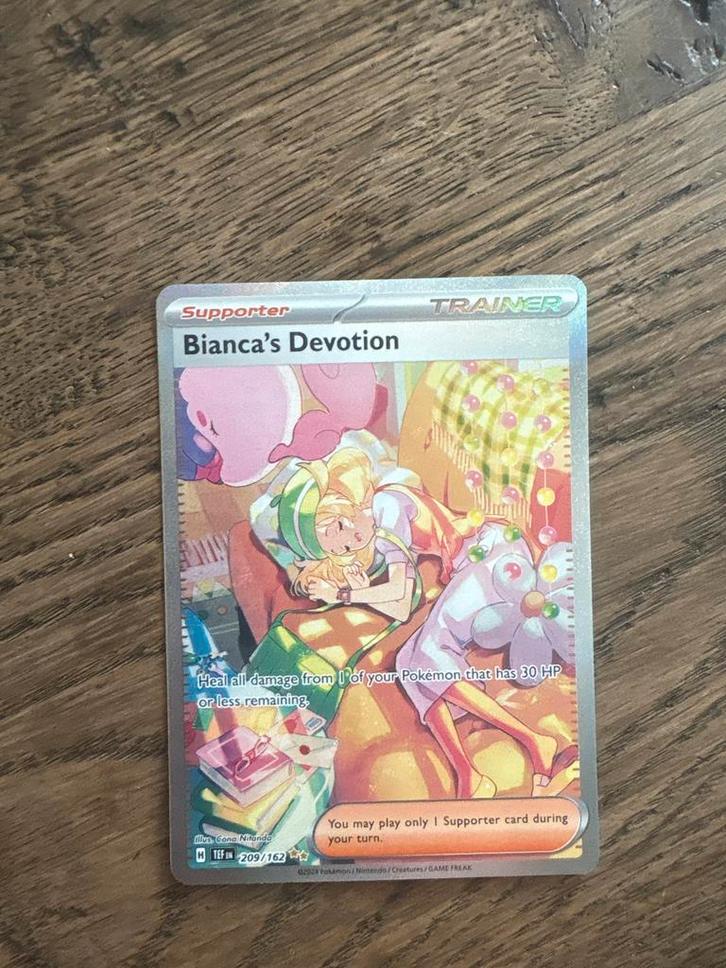 Bianca's Devotion 209/162 - Full Art Supporter Pokémon Kaart, Hobby en Vrije tijd, Verzamelkaartspellen | Pokémon, Zo goed als nieuw
