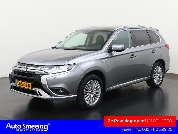 Mitsubishi Outlander 2.4 PHEV Intense S | Leder/Alcantara |, Auto's, Mitsubishi, Bedrijf, Te koop, Outlander, 4x4, ABS, Achteruitrijcamera