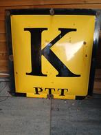 Zeldzaam geëmailleerd PTT bord - K (Kantoor), Ophalen