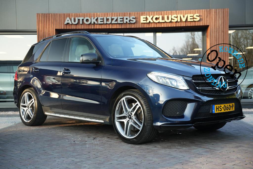 Mercedes-Benz GLE-klasse 500 e 4MATIC AMG Designo Stoelvent., Automaat, Gebruikt, Blauw, 2996 cc