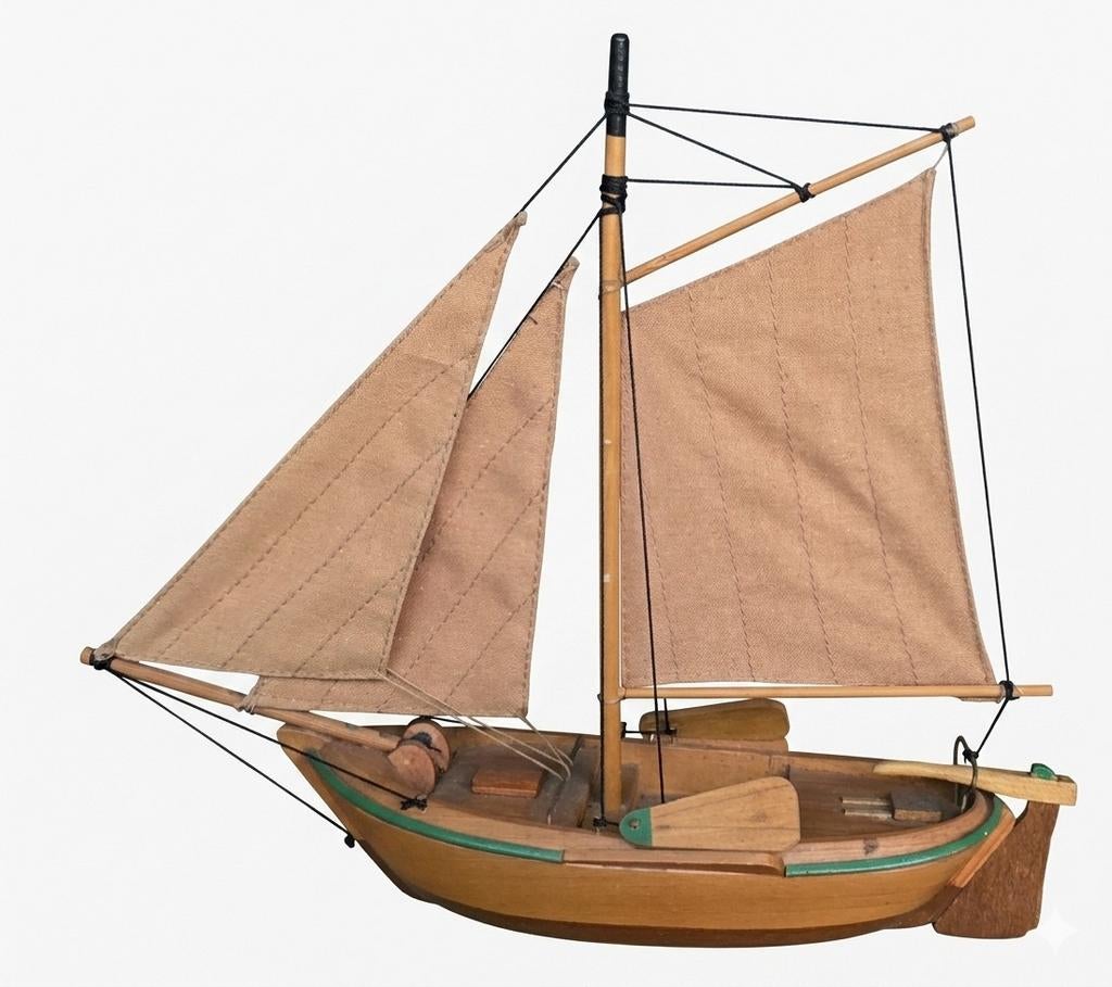 Schaalmodel Spakenburgse Botter - Houten Scheepsmodel, Ophalen of Verzenden, Zo goed als nieuw, Groter dan 1:32, Overige merken