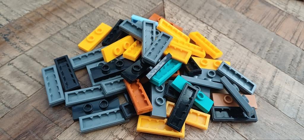 50x Lego Jumpers 1x3 in diverse kleuren, Ophalen of Verzenden, Gebruikt, Losse stenen, Lego