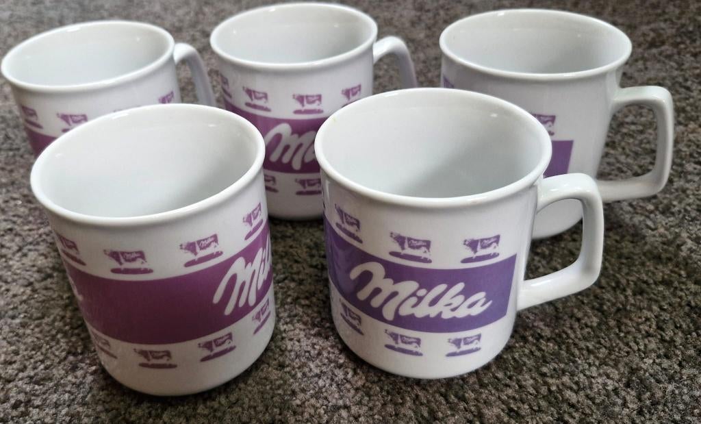 5 LEUKE "MILKA MOKKEN", Ophalen, Nieuw, Overige stijlen, Kop(pen) en/of Schotel(s)