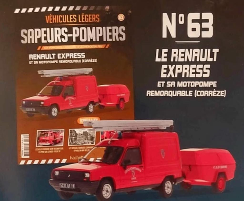 Renault Express & pompaanhanger BRANDWEER schaal 1/43 # 62, Verzenden, Nieuw, Auto, Overige merken