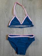 Hema bikini blauw met roze maat 122, Meisje, Sport- of Zwemkleding, Ophalen of Verzenden, Zo goed als nieuw