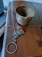 Koperen emmer met ketting, Ophalen, Koper