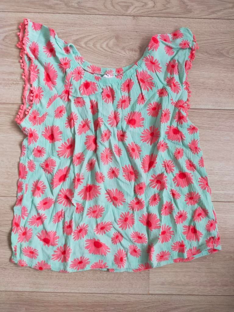 Izgs! Leuke wijde blouse van Hema! Mt 122/128, Kinderen en Baby's, Kinderkleding | Maat 122, Gebruikt, Meisje, Overhemd of Blouse