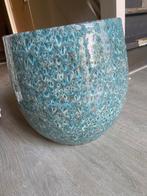 Grote blauwe vaas van Intratuin, Ophalen, 40 cm of meer, Rond, Binnen