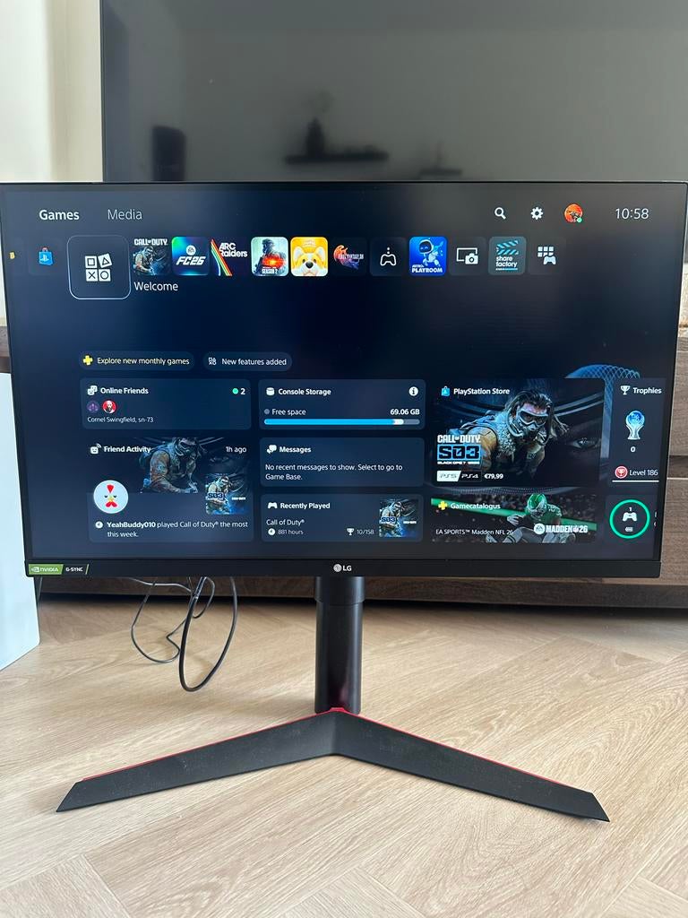 LG Ultragear 27GL850 - 27” Gaming monitor, Gaming, Gebruikt, IPS, 101 t/m 150 Hz