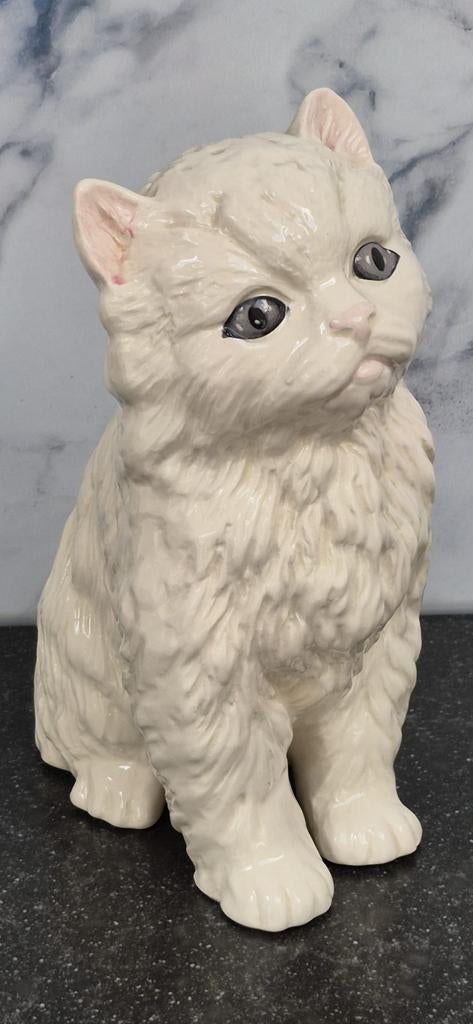 Prachtige Engelse poes-kat, Verzamelen, Dierenverzamelingen, Zo goed als nieuw, Beeldje of Figuurtje, Hond of Kat, Ophalen of Verzenden