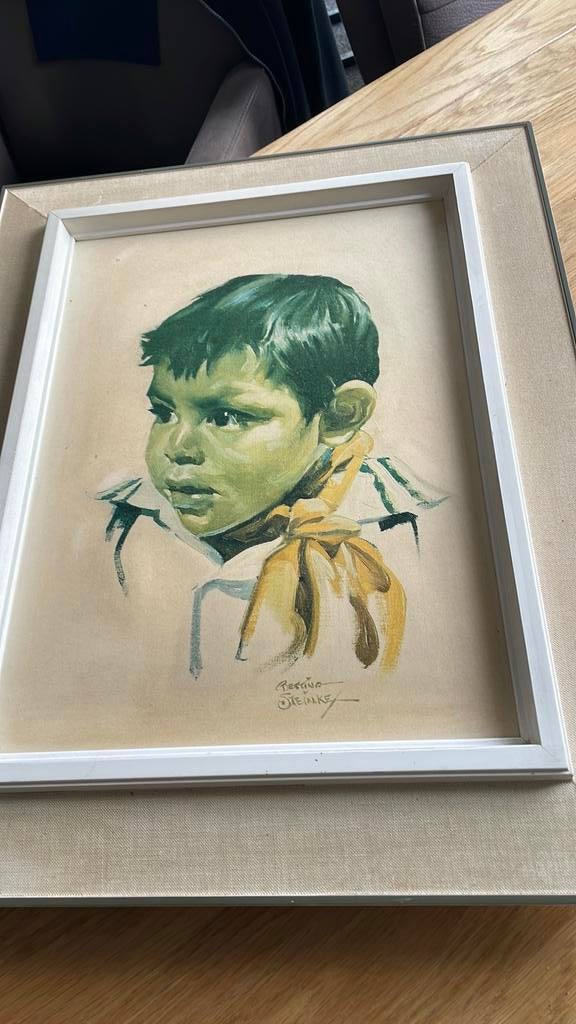 Schilderij met lijst van Regina Steinke, Ophalen