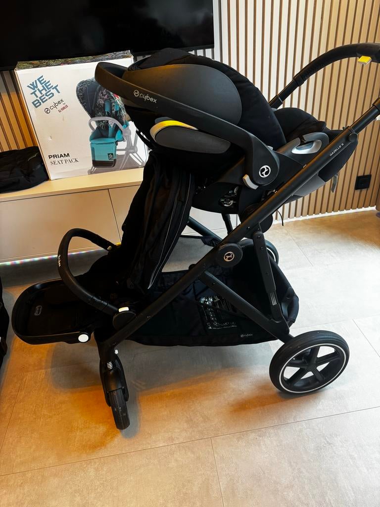 Cybex Gazelle S frame + zitje incl. voetenzak en extra hoes, Kinderen en Baby's, Kinderwagens en Combinaties, Gebruikt, Duowagen