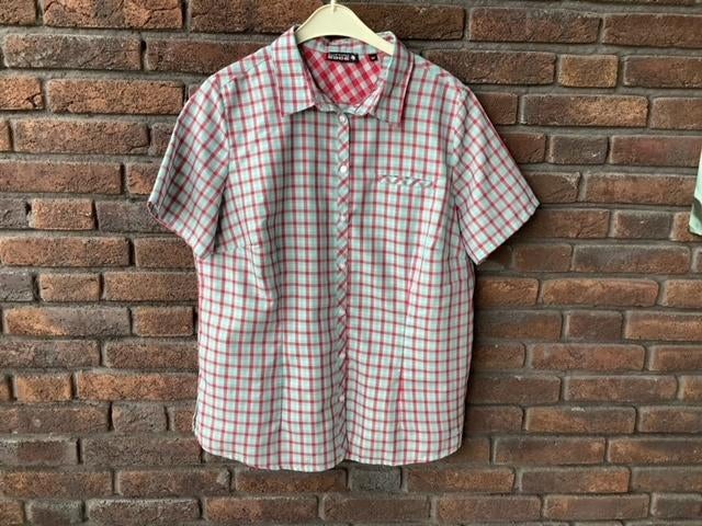 Maat 44 Dames Blouse CUTTING EDGE  rood/zacht groen ruitje, Overige kleuren, CUTTING EDGE, Maat 42/44 (L), Nieuw