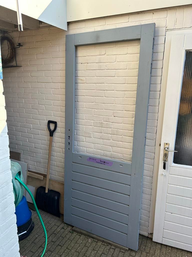 Buitendeur 90x211,5 cm met 3-puntssluiting, Ophalen, 80 tot 100 cm, Nieuw, Buitendeur