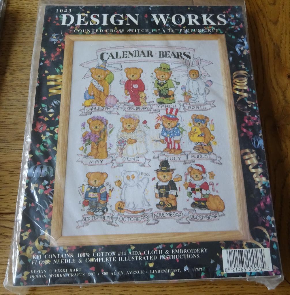Borduren – Pakket – Design Works – Calendar Bears, Hobby en Vrije tijd, Borduren en Borduurmachines, Ophalen of Verzenden, Nieuw
