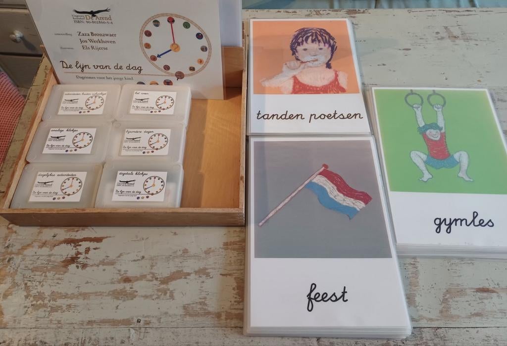 Dagritmekaarten a4 kaarten, Kinderen en Baby's, Speelgoed | Educatief en Creatief, Zo goed als nieuw, Knutselen, Taal en Lezen