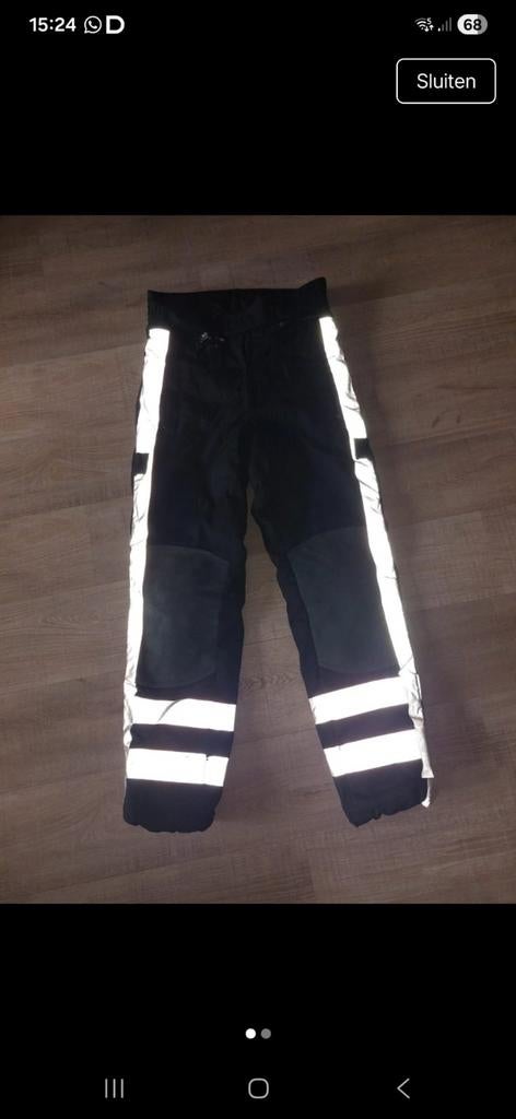 Stadler motorbroek met reflecterende strepen (mt 48), Motoren, Kleding | Motorkleding, Stadler, Heren, Ophalen of Verzenden, Broek | textiel