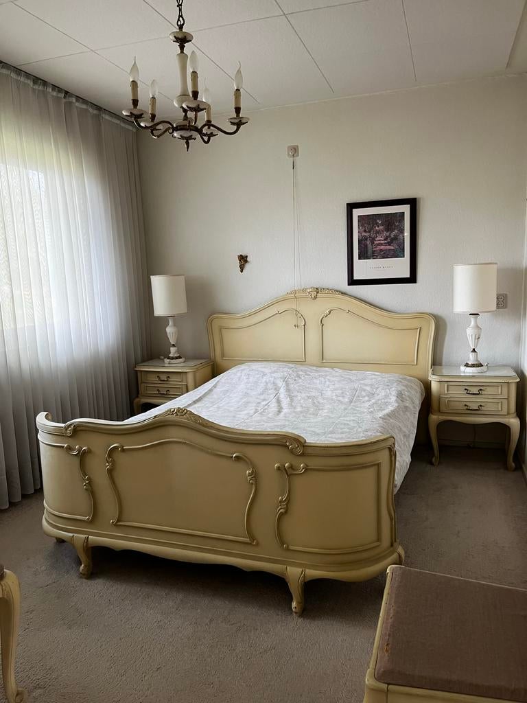 Complete vintage slaapkamer Louis XV / Queen Anne, Ophalen, Gebruikt, Tweepersoons
