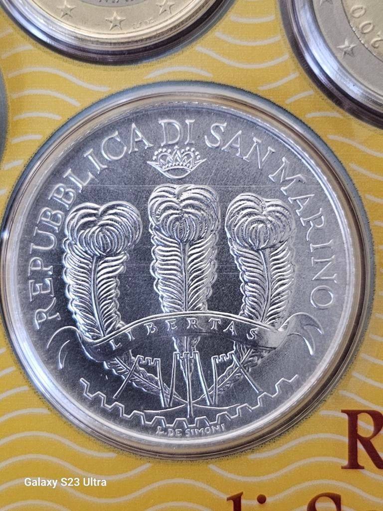 San Marino Euro Set 2007, Ophalen of Verzenden, Italië, Setje, Zilver