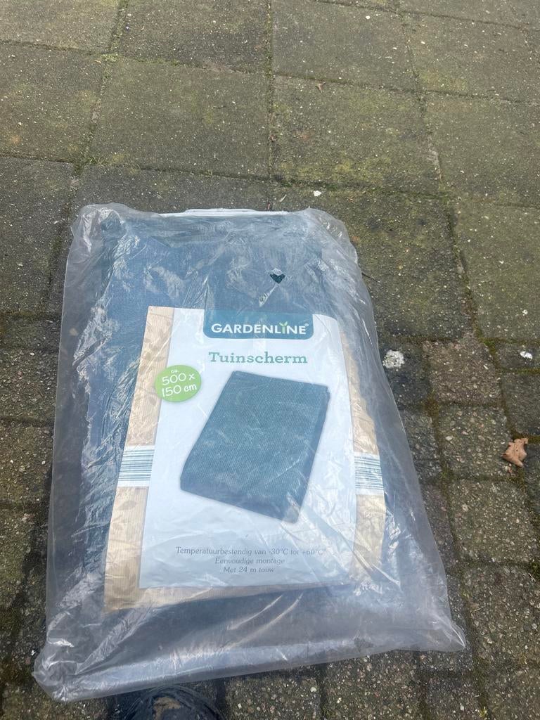 Tuinscherm groen 500 x 150 cm - GARDENLINE, Kunststof, 100 tot 150 cm, Nieuw, Ophalen of Verzenden