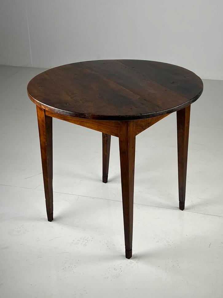 19e eeuwse franse tafel kersen rond, Antiek en Kunst, Antiek | Meubels | Tafels, Ophalen of Verzenden