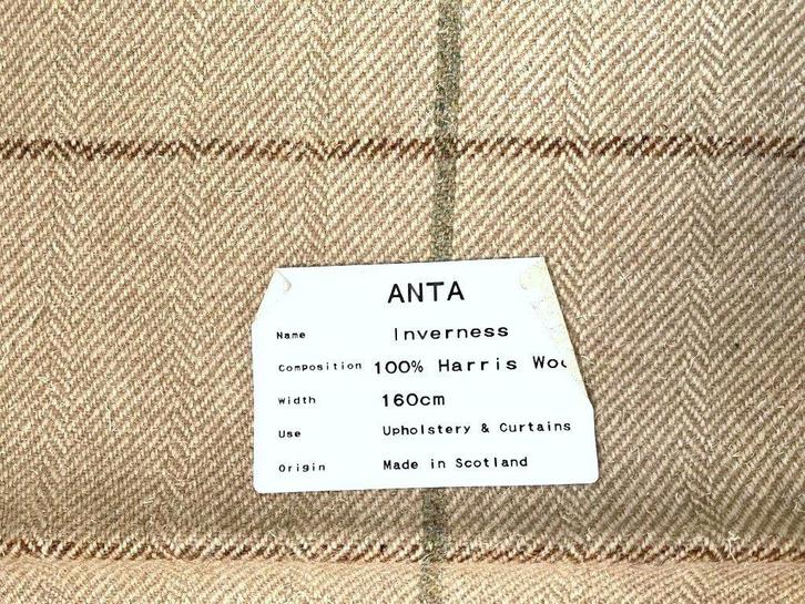 ANTA Inverness; bijzondere SCHOTSE meubelstof; beige, Hobby en Vrije tijd, Stoffen en Lappen, Nieuw, Wol, 120 cm of meer, 30 tot 200 cm