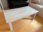 Koffietafel / Salontafel wit, Ophalen, Gebruikt, 100 tot 150 cm, Eikenhout