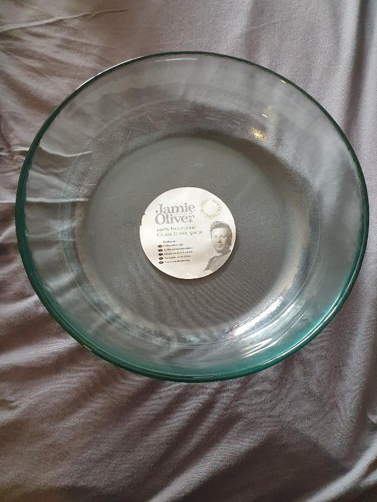 jamie oliver glazen bowl 30 cm nieuw, Verzenden, Nieuw