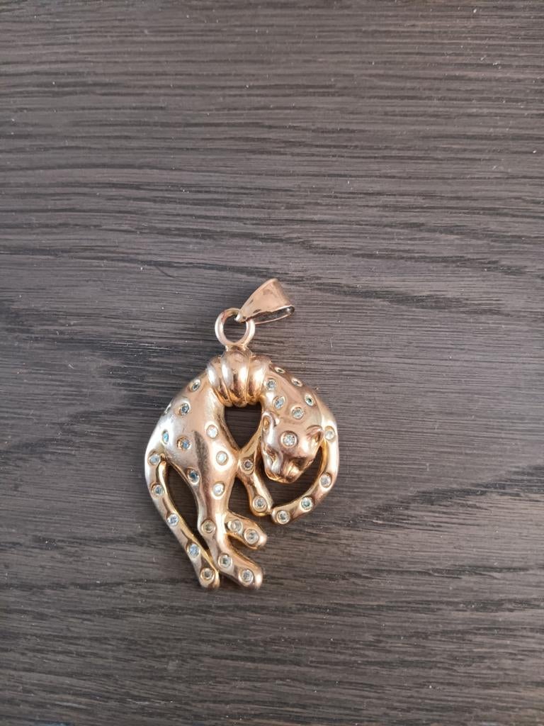Doublé gouden hanger, Ophalen of Verzenden, Gebruikt, Overige merken
