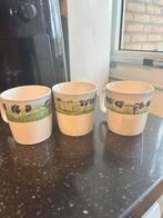 3 Wiebe van der Zee Holland Kopjes, Gebruikt, Keramiek, Ophalen of Verzenden, Overige stijlen