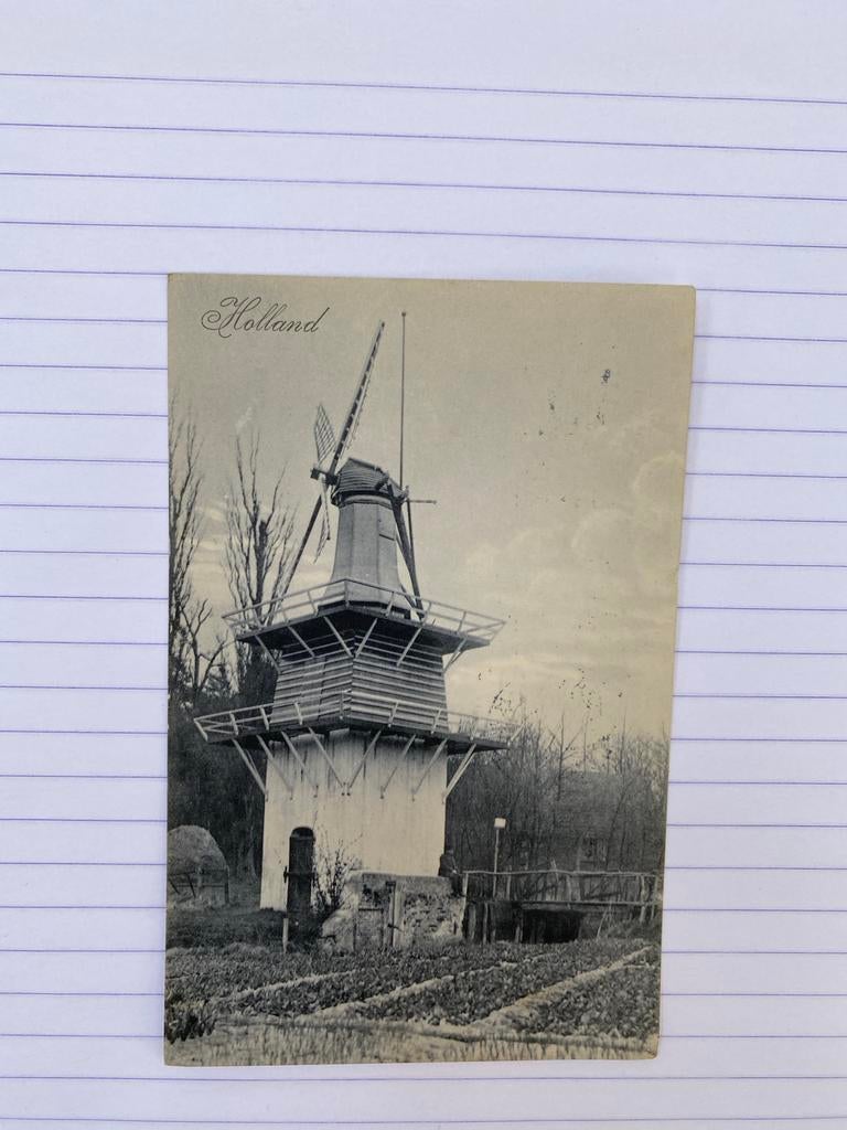 Molen ansichtkaart Amsterdam, gestempeld, goede conditie, Ophalen of Verzenden, Voor 1920, Gelopen, Noord-Holland