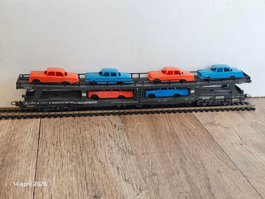 Modeltrein Ho jouef SNCF autotransporter met mercedes, Ophalen of Verzenden, Gelijkstroom, Wagon, Jouef
